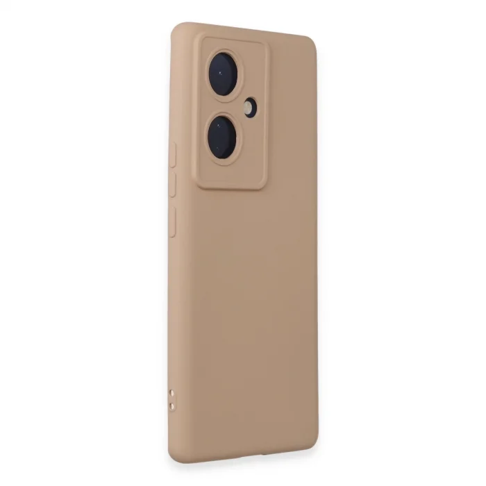 BUĞZ Vivo V29 Lite Kılıf Nano İçi Kadife Silikon - Pudra
