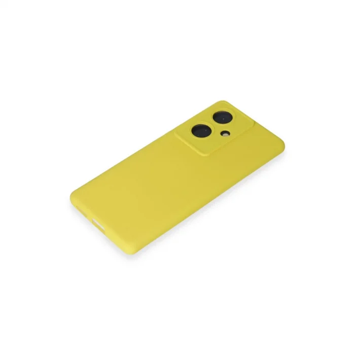 BUĞZ Vivo V29 Lite Kılıf Nano İçi Kadife Silikon - Sarı
