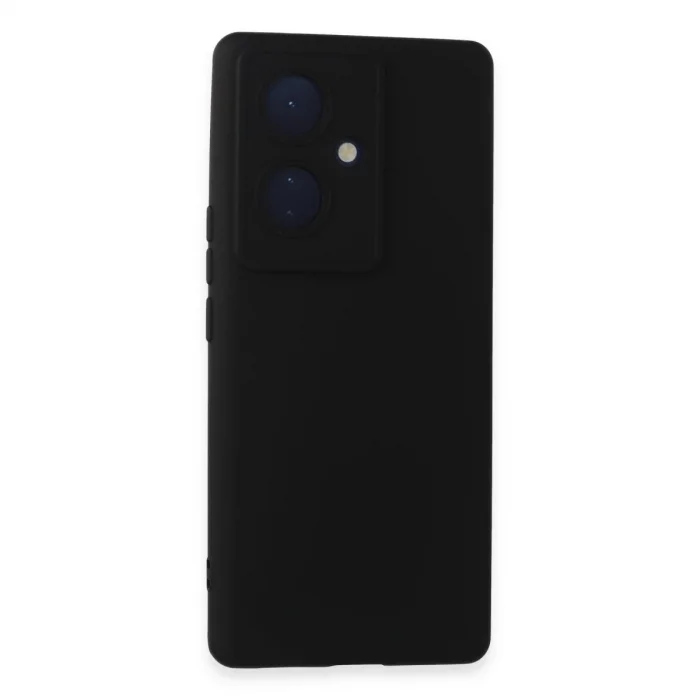 BUĞZ Vivo V29 Lite Kılıf Nano İçi Kadife Silikon - Siyah