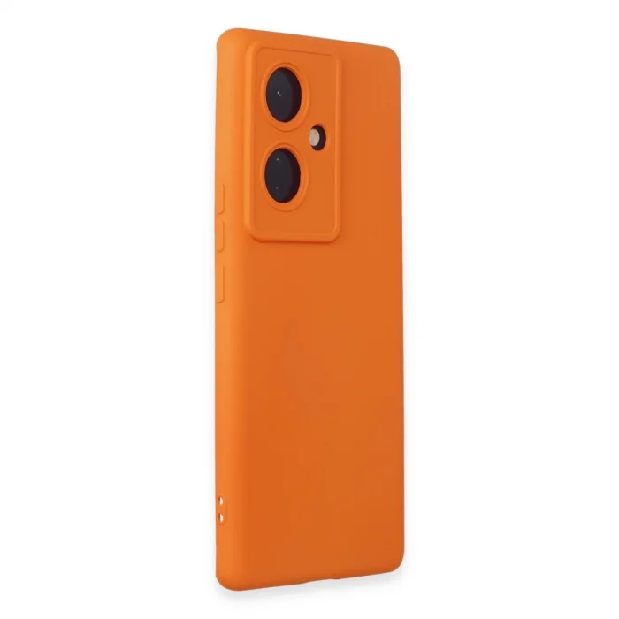 BUĞZ Vivo V29 Lite Kılıf Nano İçi Kadife Silikon - Turuncu