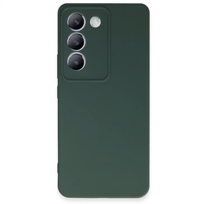 BUĞZ Vivo V30 Lite 4g Kılıf First Silikon - Koyu Yeşil