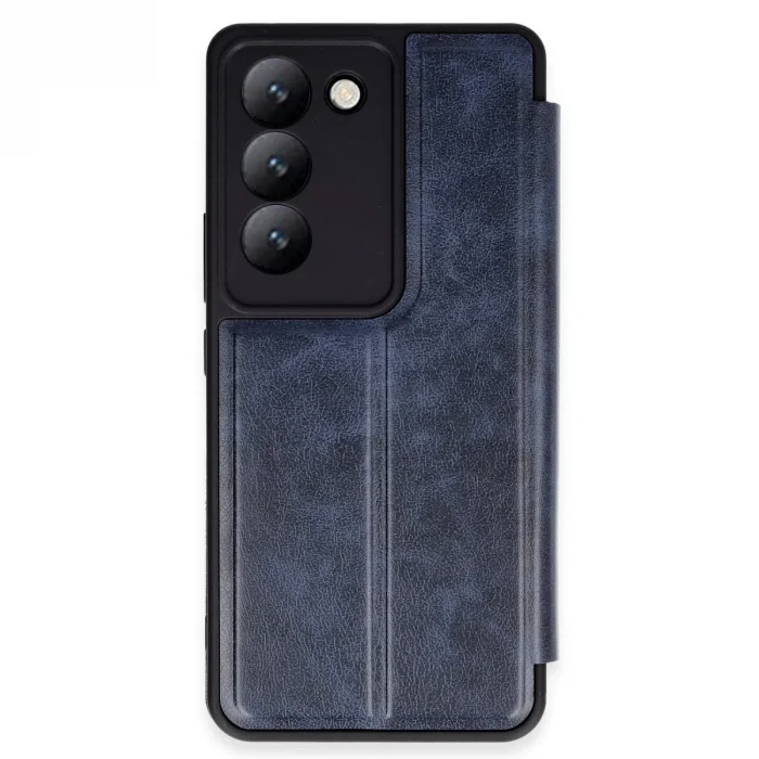 BUĞZ Vivo V30 Lite 4g Kılıf Flip Cover - Lacivert