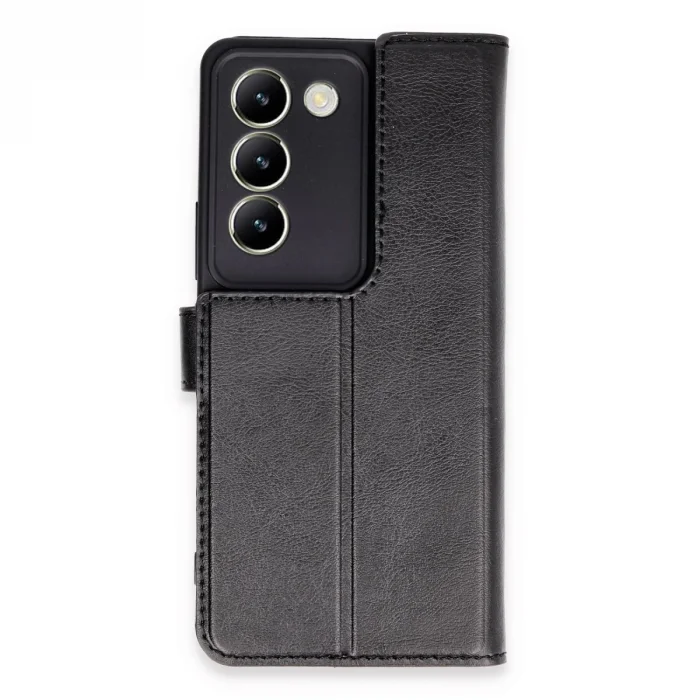 BUĞZ Vivo V30 Lite 4g Kılıf Trend S Plus Kapaklı Kılıf - Siyah