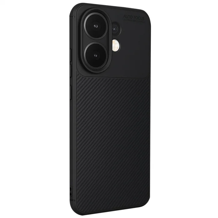 BUĞZ Vivo V60 5g Auto Focus Karbon Kapak - Siyah