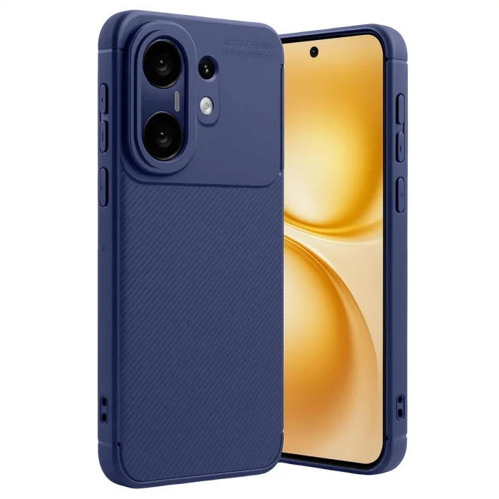 BUĞZ Vivo X200 Fe Auto Focus Karbon Kapak - Lacivert