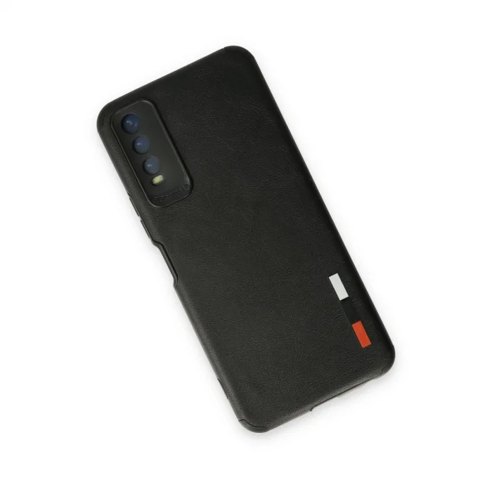 BUĞZ Vivo Y11s Kılıf Loop Deri Silikon - Siyah