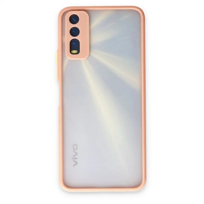 BUĞZ Vivo Y11s Kılıf Montreal Silikon Kapak - Pembe
