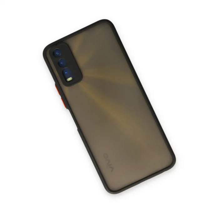 BUĞZ Vivo Y11s Kılıf Montreal Silikon Kapak - Siyah