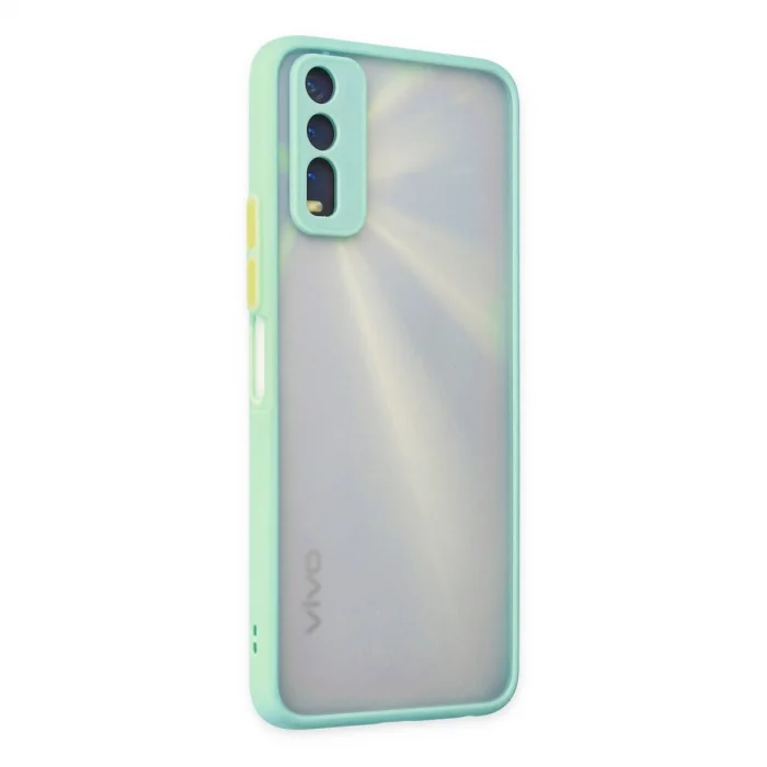 BUĞZ Vivo Y11s Kılıf Montreal Silikon Kapak - Turkuaz