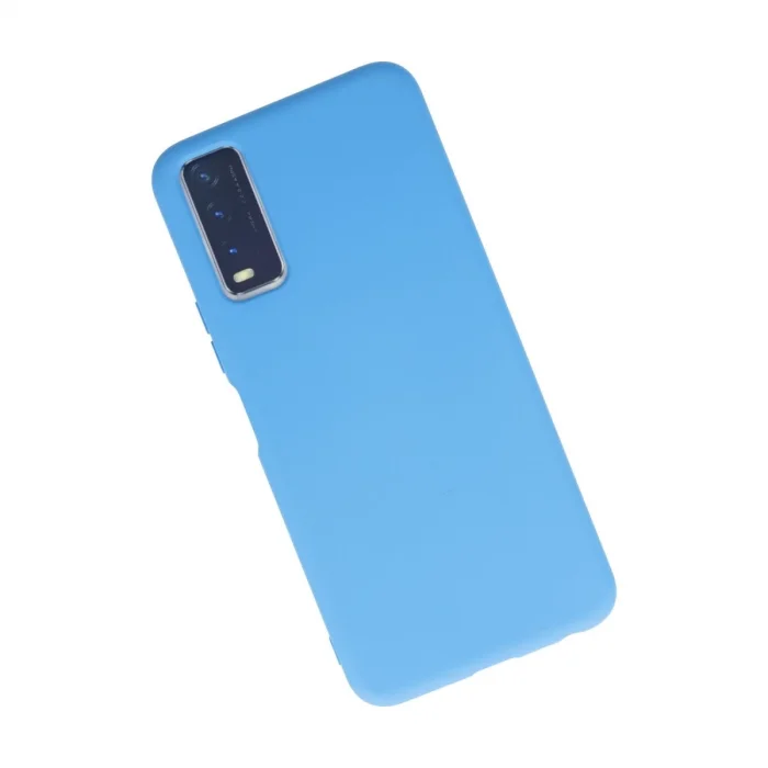BUĞZ Vivo Y11s Kılıf Nano İçi Kadife Silikon - Mavi
