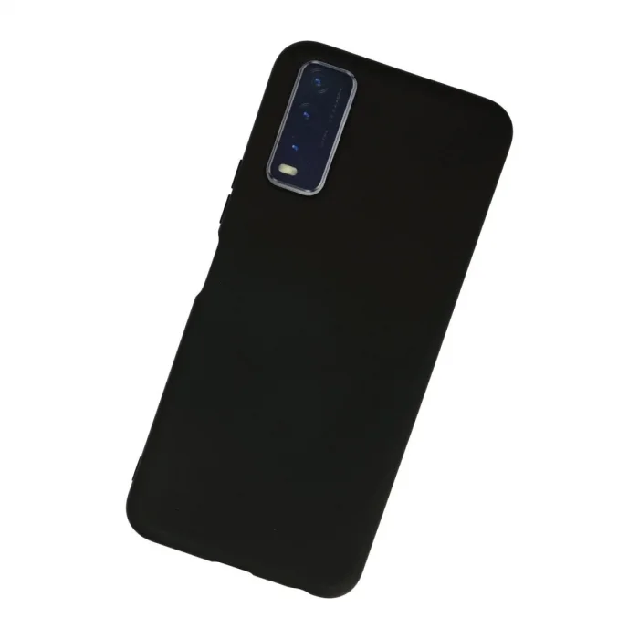 BUĞZ Vivo Y11s Kılıf Nano İçi Kadife Silikon - Siyah