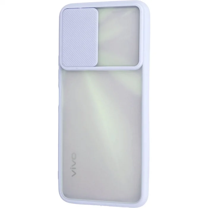 BUĞZ Vivo Y11s Kılıf Palm Buzlu Kamera Sürgülü Silikon - Lila