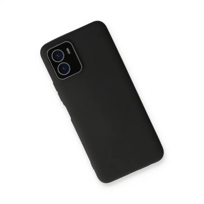 BUĞZ Vivo Y15s Kılıf Lansman Glass Kapak - Siyah
