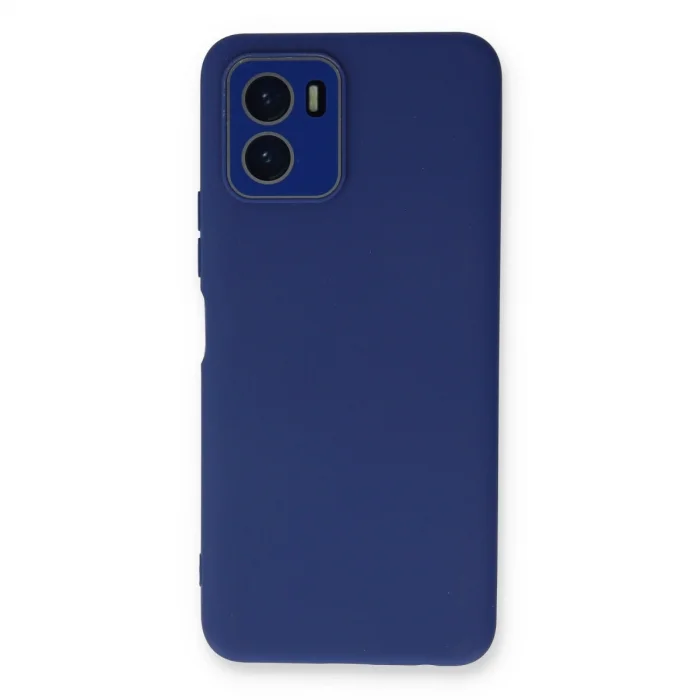 BUĞZ Vivo Y15s Kılıf Lansman Glass Kapak - Sky Blue