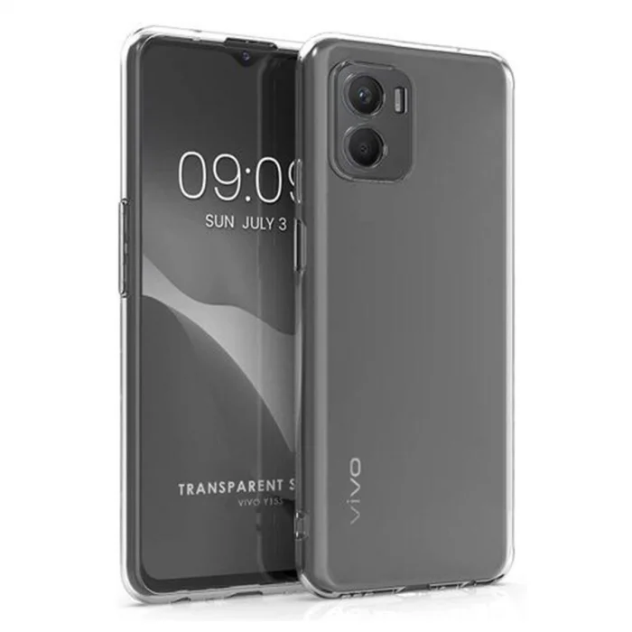 BUĞZ Vivo Y15s Kılıf Lüx Şeffaf Silikon