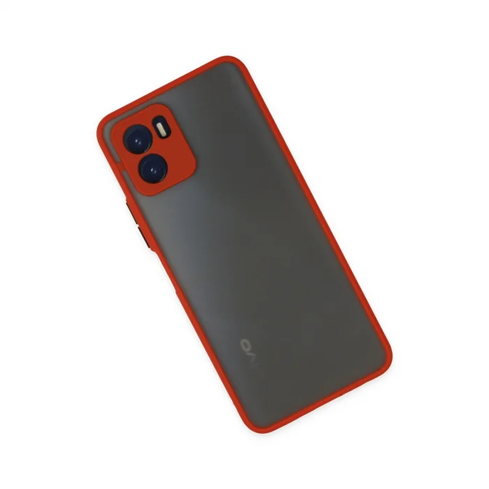 BUĞZ Vivo Y15s Kılıf Montreal Silikon Kapak - Kırmızı