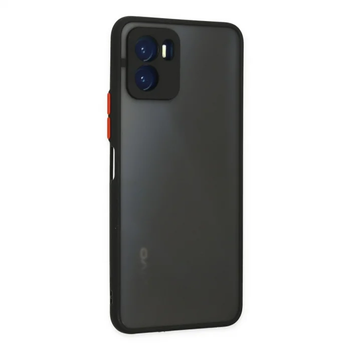 BUĞZ Vivo Y15s Kılıf Montreal Silikon Kapak - Siyah