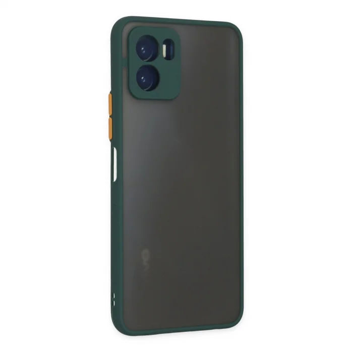 BUĞZ Vivo Y15s Kılıf Montreal Silikon Kapak - Yeşil