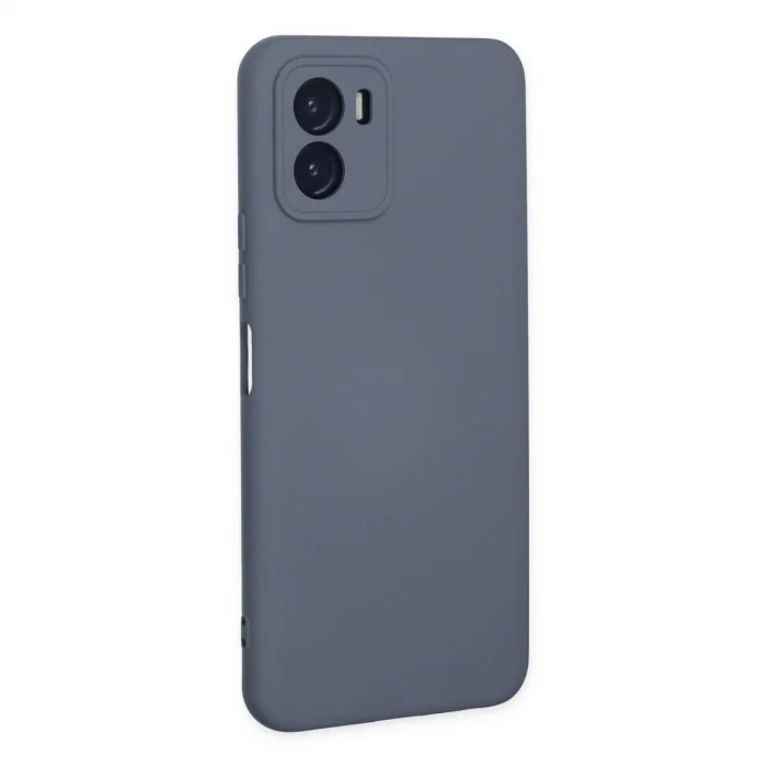 BUĞZ Vivo Y15s Kılıf Nano İçi Kadife Silikon - Gri