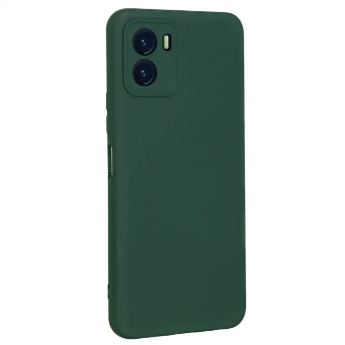 BUĞZ Vivo Y15s Kılıf Nano İçi Kadife Silikon - Koyu Yeşil