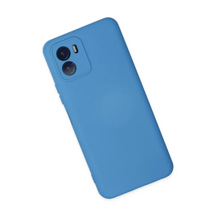 BUĞZ Vivo Y15s Kılıf Nano İçi Kadife Silikon - Mavi