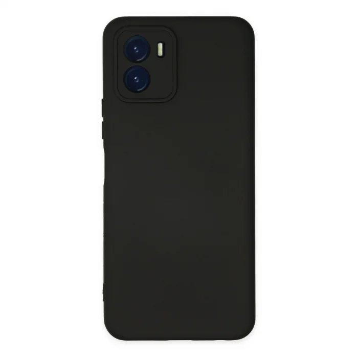 BUĞZ Vivo Y15s Kılıf Nano İçi Kadife Silikon - Siyah