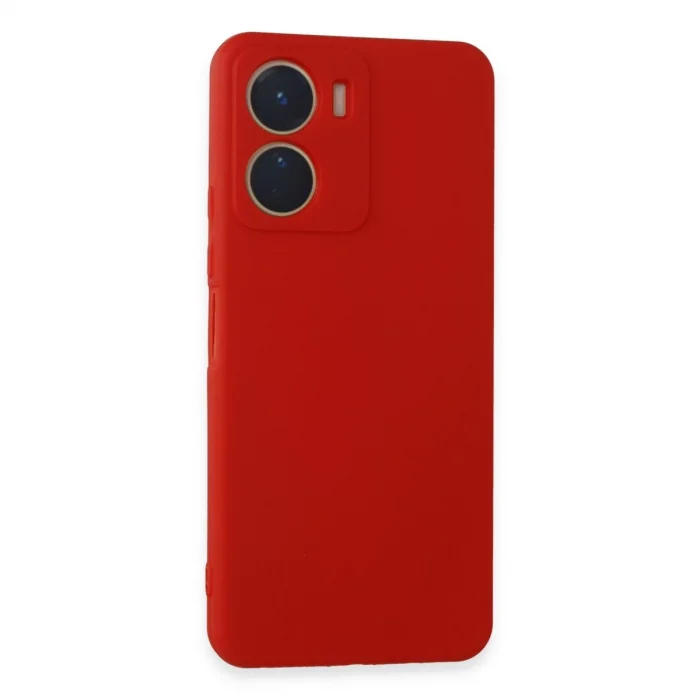 BUĞZ Vivo Y16 Kılıf First Silikon - Kırmızı