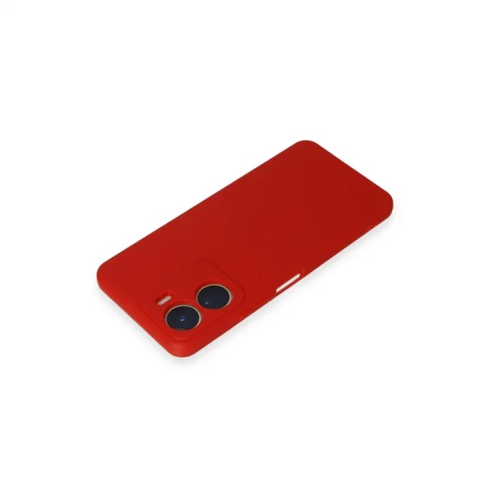 BUĞZ Vivo Y16 Kılıf First Silikon - Kırmızı