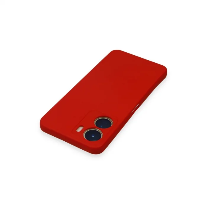 BUĞZ Vivo Y16 Kılıf Nano İçi Kadife Silikon - Kırmızı