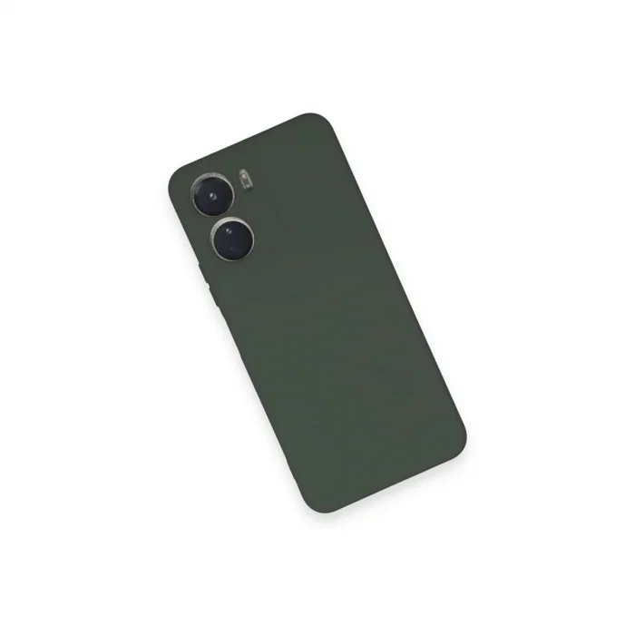 BUĞZ Vivo Y16 Kılıf Nano İçi Kadife Silikon - Koyu Yeşil