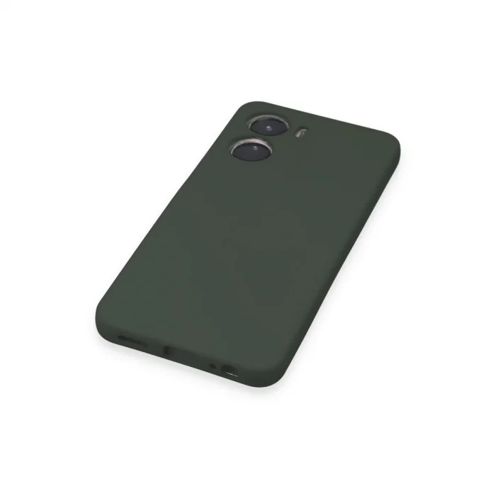BUĞZ Vivo Y16 Kılıf Nano İçi Kadife Silikon - Koyu Yeşil