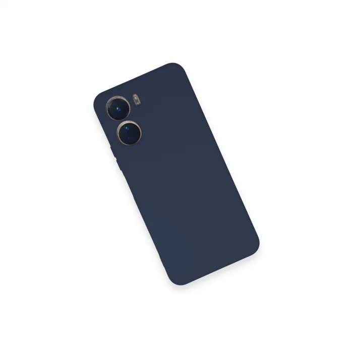 BUĞZ Vivo Y16 Kılıf Nano İçi Kadife Silikon - Lacivert