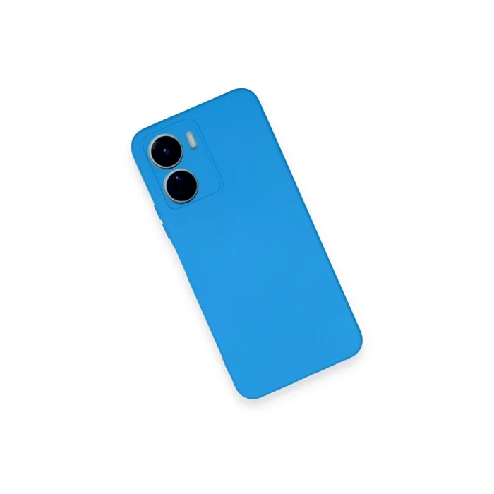 BUĞZ Vivo Y16 Kılıf Nano İçi Kadife Silikon - Mavi