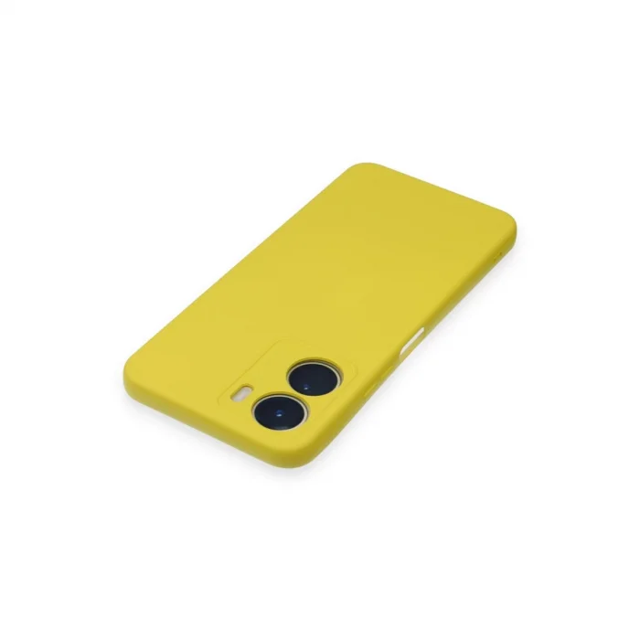 BUĞZ Vivo Y16 Kılıf Nano İçi Kadife Silikon - Sarı