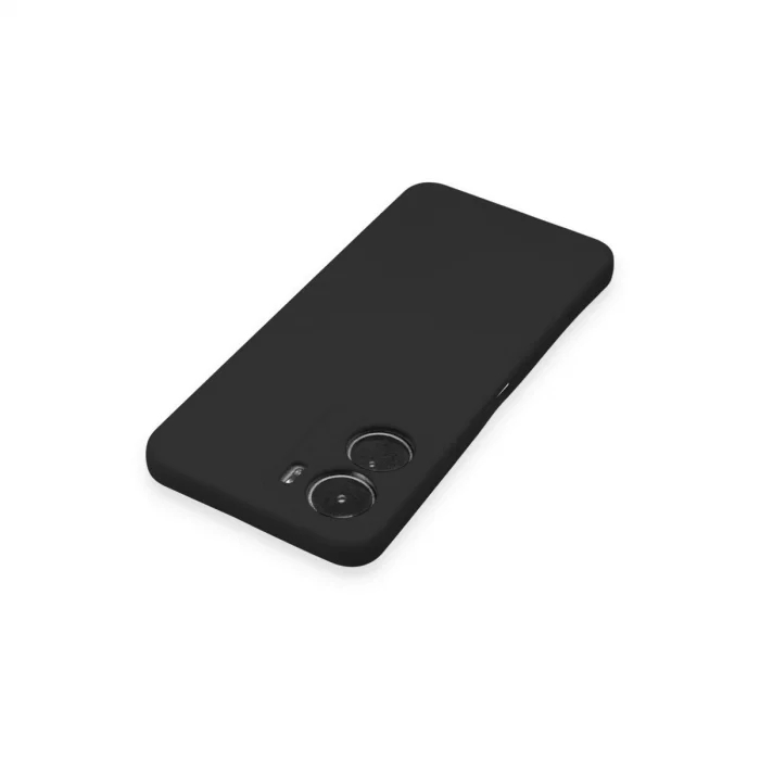 BUĞZ Vivo Y16 Kılıf Nano İçi Kadife Silikon - Siyah