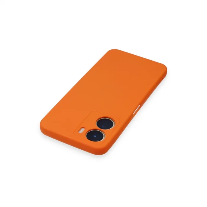 BUĞZ Vivo Y16 Kılıf Nano İçi Kadife Silikon - Turuncu