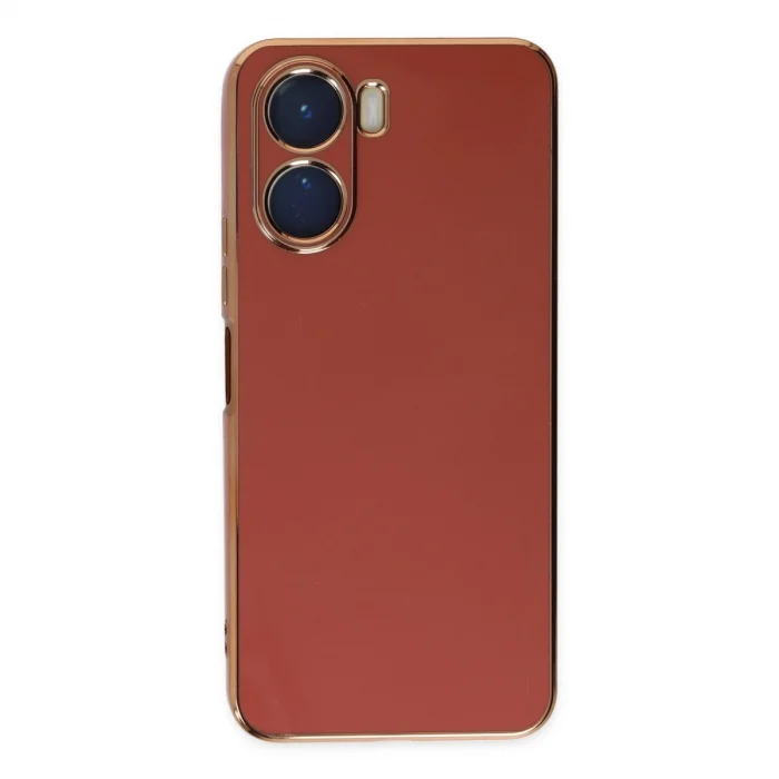 BUĞZ Vivo Y16 Kılıf Volet Silikon - Kırmızı