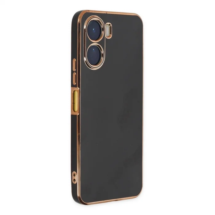 BUĞZ Vivo Y16 Kılıf Volet Silikon - Siyah