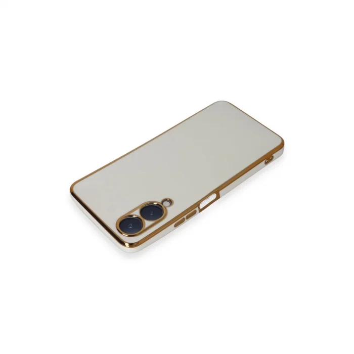 BUĞZ Vivo Y17s Kılıf Volet Silikon - Beyaz