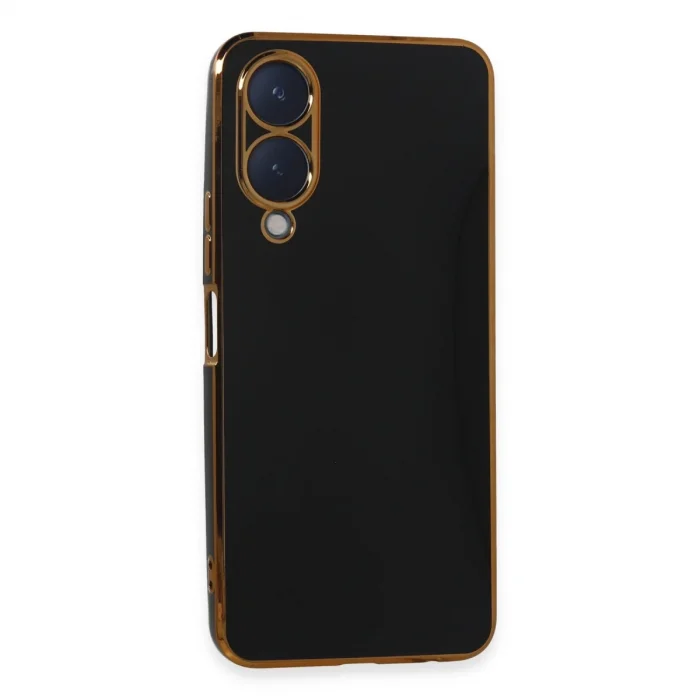 BUĞZ Vivo Y17s Kılıf Volet Silikon - Siyah