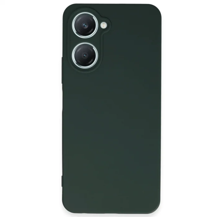 BUĞZ Vivo Y18 Kılıf First Silikon - Koyu Yeşil