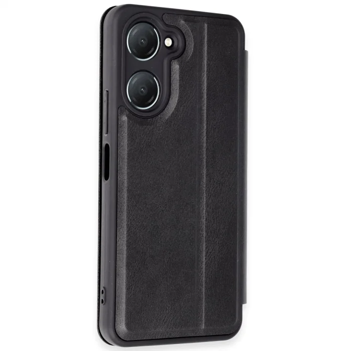 BUĞZ Vivo Y18 Kılıf Flip Cover - Siyah