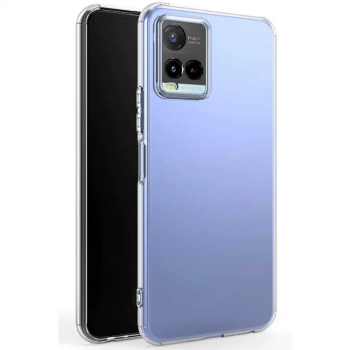 BUĞZ Vivo Y21s Kılıf Lüx Şeffaf Silikon