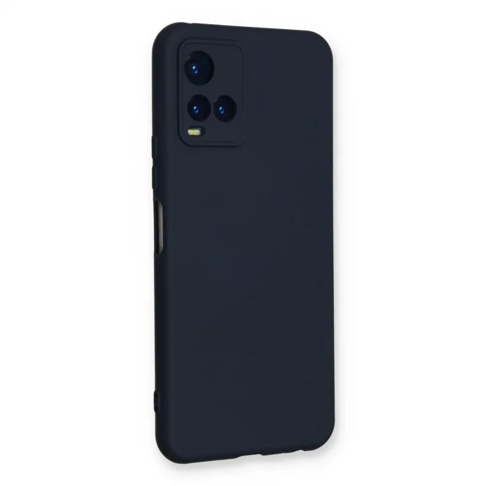 BUĞZ Vivo Y21s Kılıf Nano İçi Kadife Silikon - Lacivert