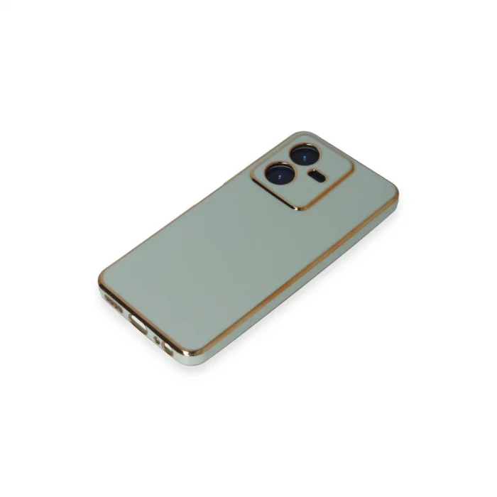 BUĞZ Vivo Y22 2022 Kılıf Volet Silikon - Açık Yeşil