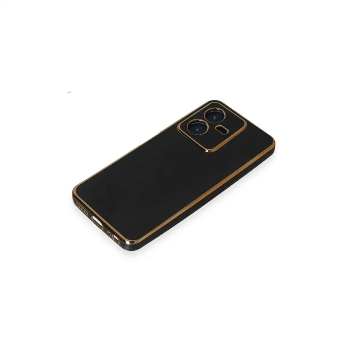 BUĞZ Vivo Y22 2022 Kılıf Volet Silikon - Siyah