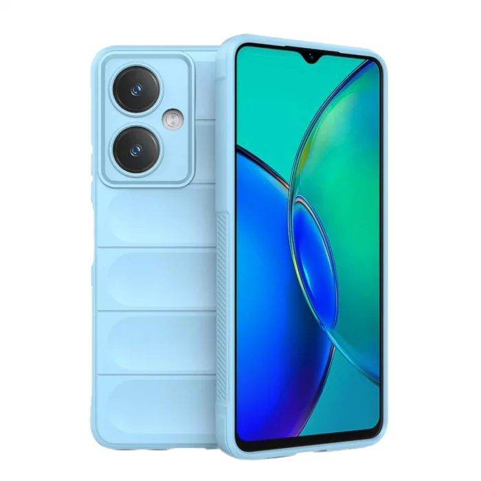 BUĞZ Vivo Y27 Kılıf Optimum Silikon - Sky Blue