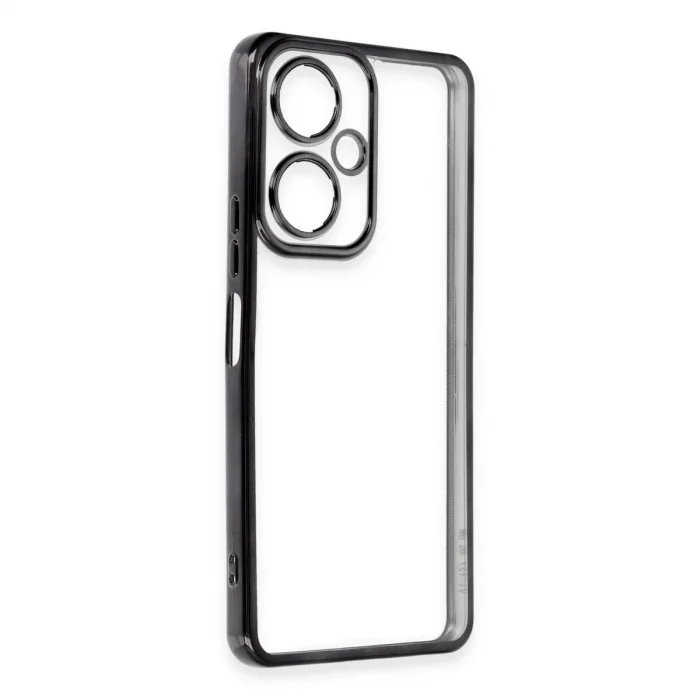 BUĞZ Vivo Y27 Kılıf Razer Lensli Silikon - Siyah