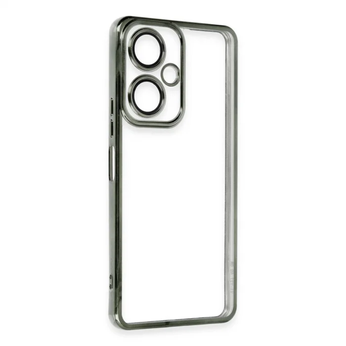 BUĞZ Vivo Y27 Kılıf Razer Lensli Silikon - Yeşil