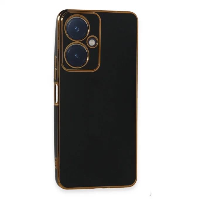 BUĞZ Vivo Y27 Kılıf Volet Silikon - Siyah